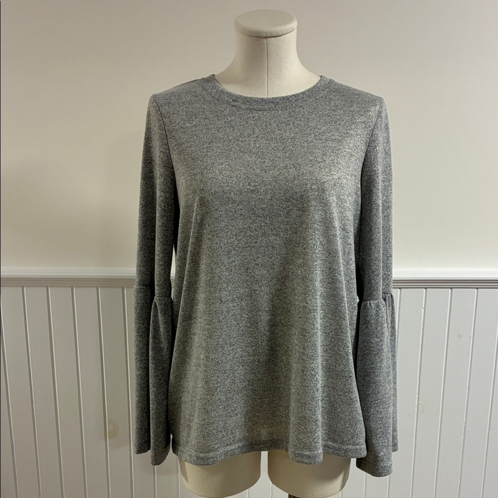 Vero Moda Heather Gray Long Sleeve Top